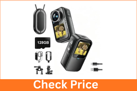 4K Mini Action Camera, EIS Stabilization,