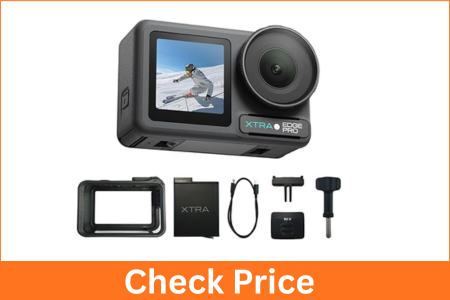 Pro Action Camera - 1/1.3" Sensor, 65ft Waterproof