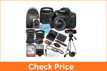 CANON EOS 2000D DSLR Accessory Bundle